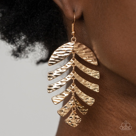 Gold Color Earrings - Picture 3 of 4